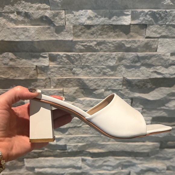Nasty Gal Cream Women's Mules - Picture 6 of 7